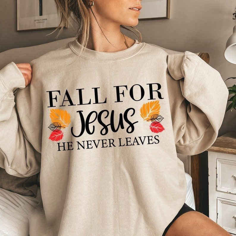 He Never Leaves Crewneck Sweatshirt