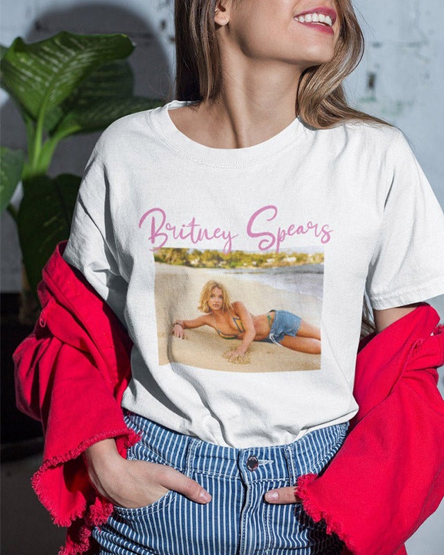 Britney Spears Casual Print T-shirt