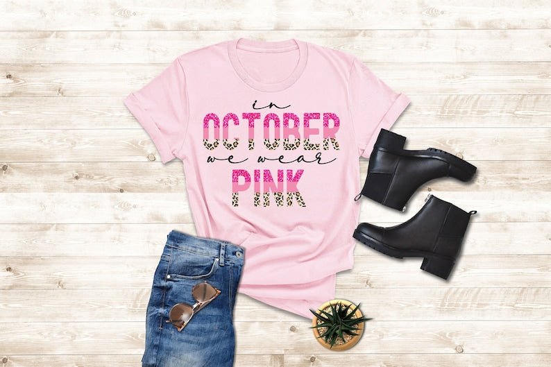 Leopard Breast Cancer T-shirt