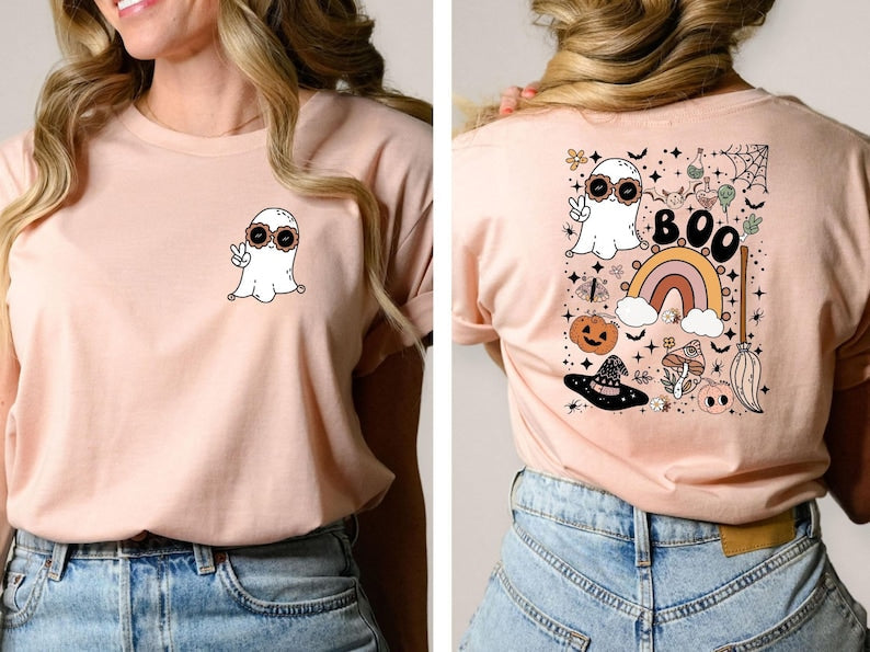 Funny Ghost Cute Halloween T-shirt