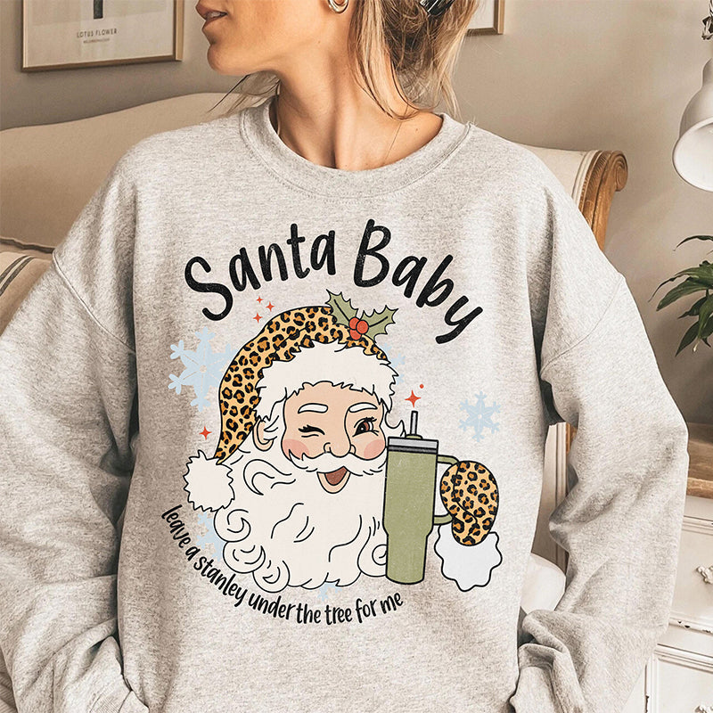 Santa Baby Christmas Cup Sweatshirt