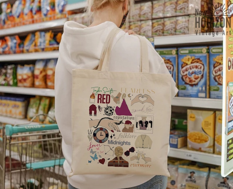 Taylor Swift The Eras Tour 2023 Tote Bag