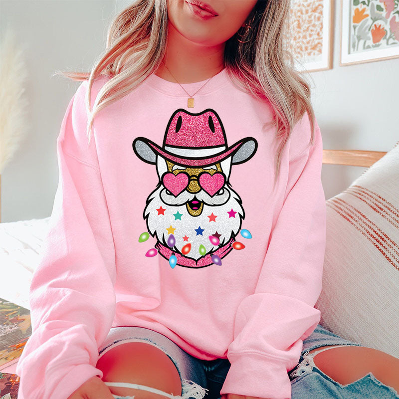 Santa with Sunglasses Sweatshirt