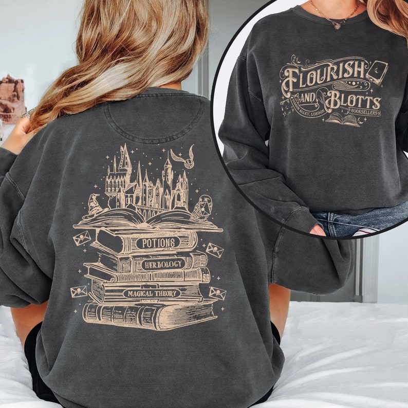 Flourish Blotts 2 Side Print Sweatshirt