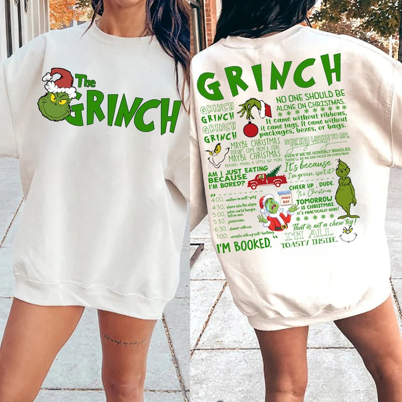 2 Side My Day I'm Booked Christmas Sweatshirt