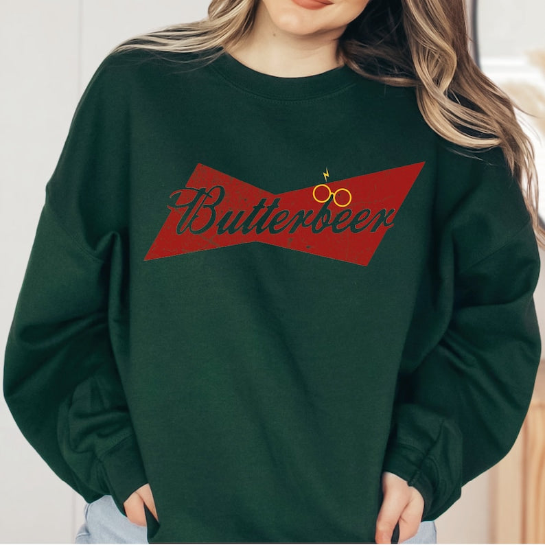 Retro Butterbeer Wizard Sweatshirt
