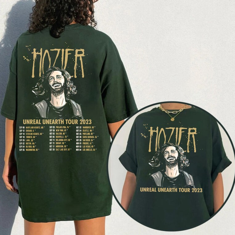 Hozeir Unreal Unearth tour 2023 tracklist Shirt