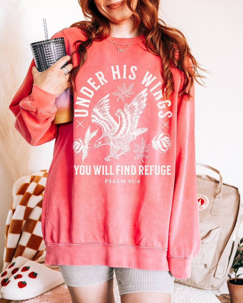 Under His Wings Faith Sweatshirt