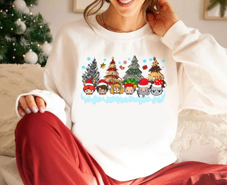 HP Wizard Christmas Tree Sweatshirt