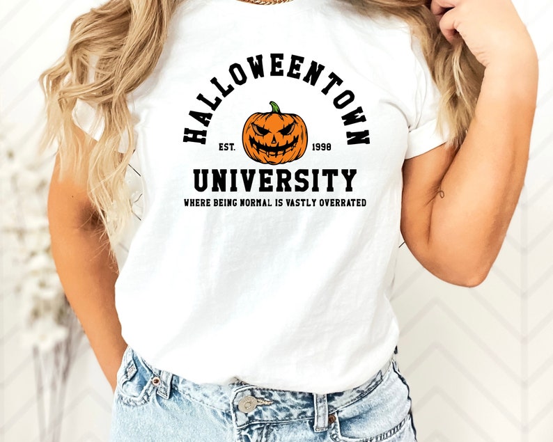 Halloween Town 1998 2 Sides Print T-shirt