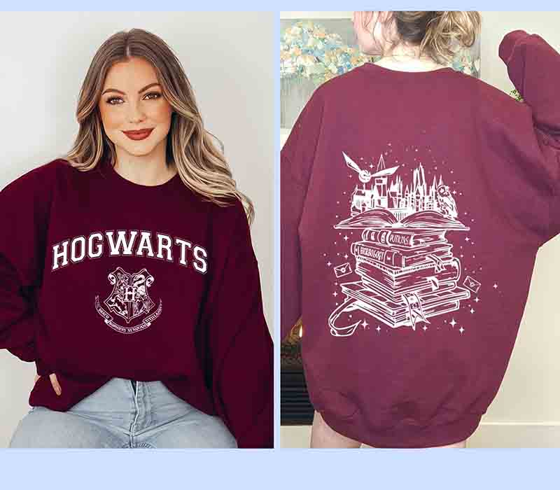 Magical Wizard Castle Book Sweatshirt