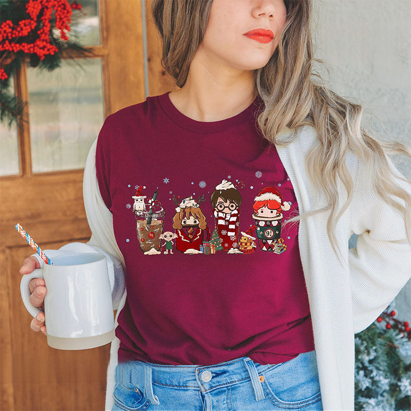 Harry Potter Christmas Coffee T-shirt