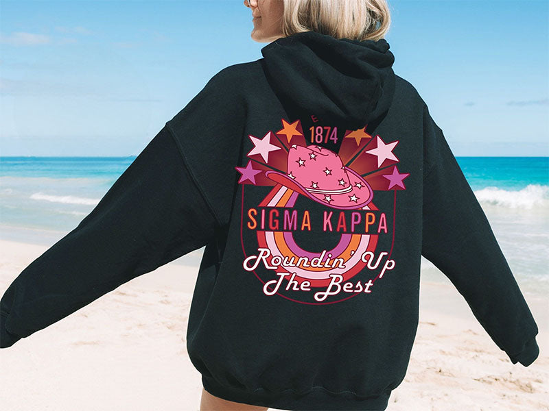 Sigma Kappa Roundin' Up the Best Sorority Hoodie