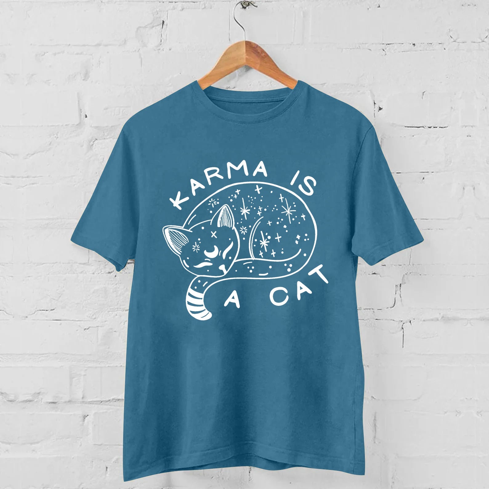 Karma Is A Cat Casual T-shirt