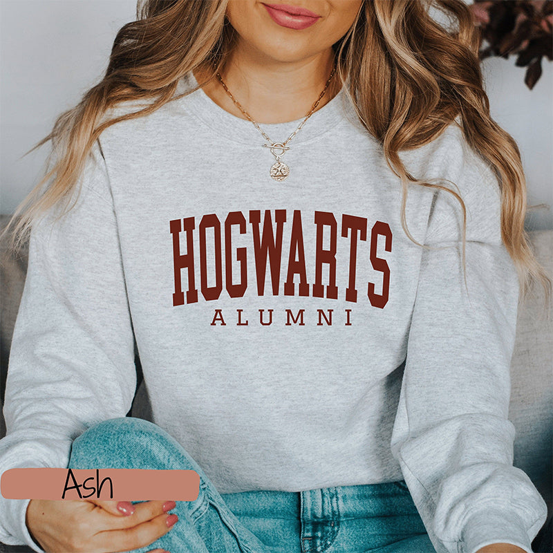 Hogwarts School Alumni Letter Print Sweatshirt