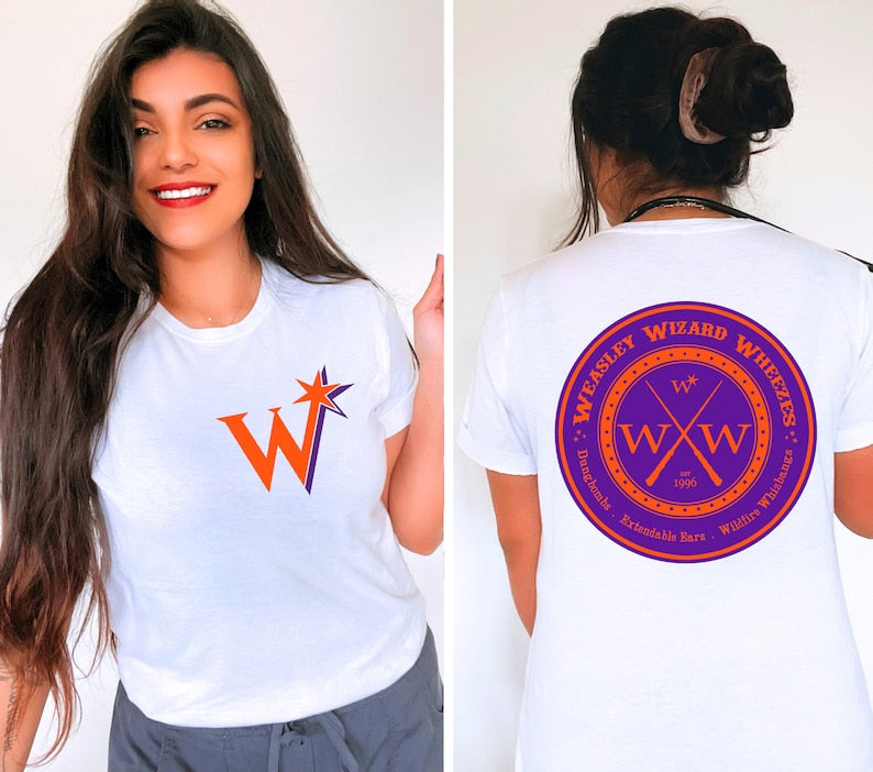 HP Inspired Wizard Front and Back Print T-shirt